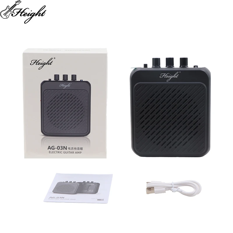 Ενισχυτής κιθάρας πλήρους εύρους 3 ιντσών Bluetooth 50 Επαναφορτιζόμενος 1300 mA Εργοστασιακή χονδρική προσαρμοσμένη εξυπηρέτηση